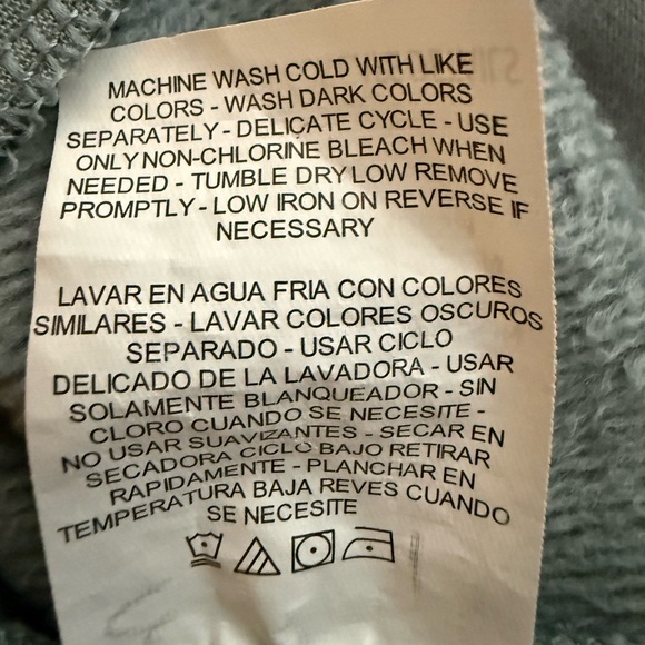 Apana Crossover Mock Neck Pullover Sweatshirt In Cosmic Dust Size Medium - Picture 7 of 8